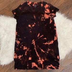 Handmade Bleach Dyed Women’s Tshirt Dress